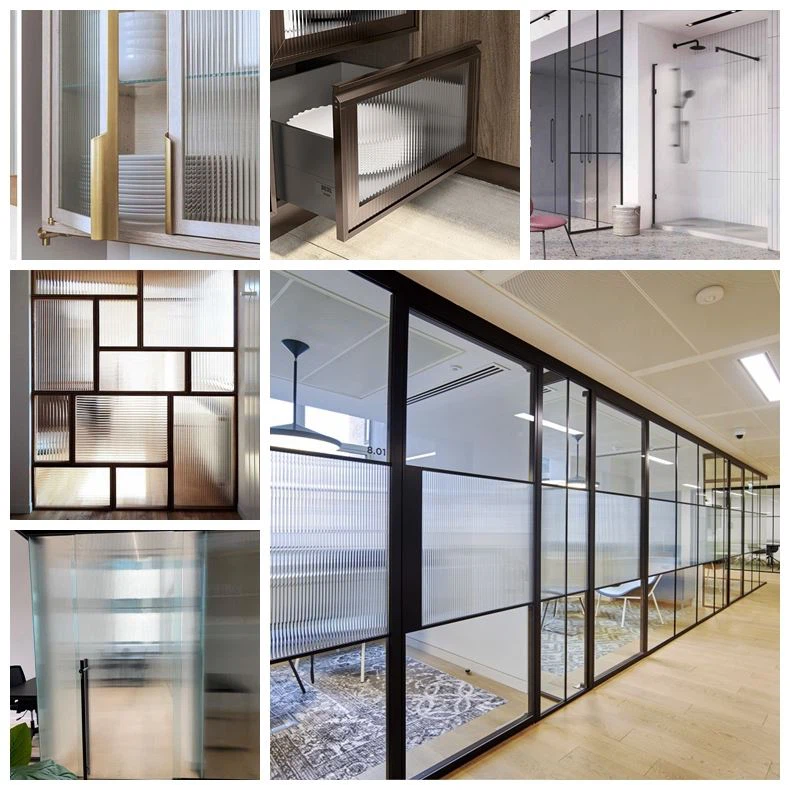 fluted glass application