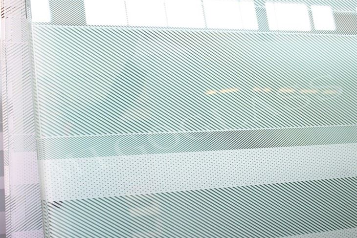 silk screen printed glass doors